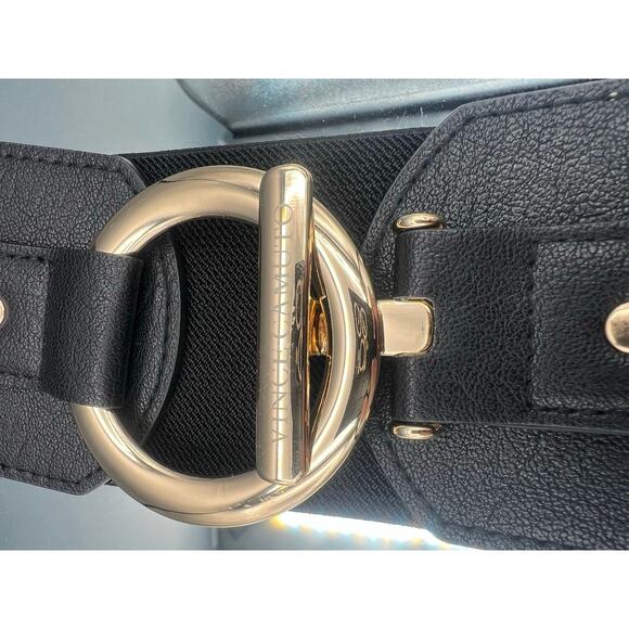 Vince Camuto Accessories - Vince Camuto Sz. M/L Collection XIIX Circle & Bar Interlocking Belt in black